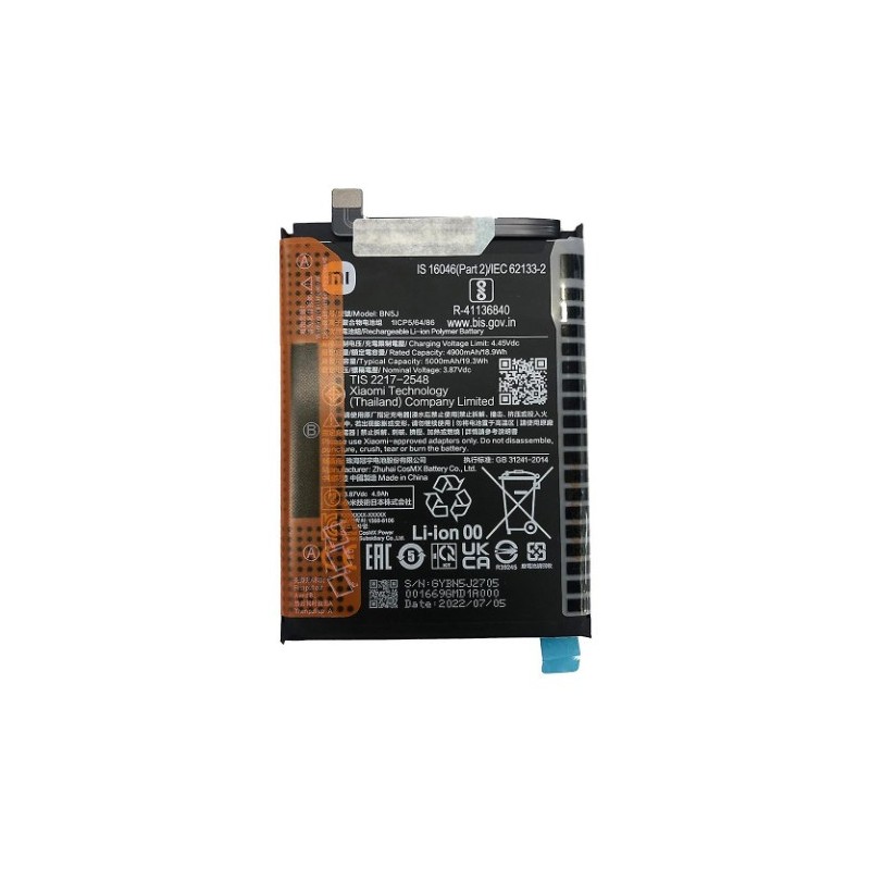 BATERIA ORIGINAL DESMONTAJE REDMI NOTE 12-5G (BN5M)