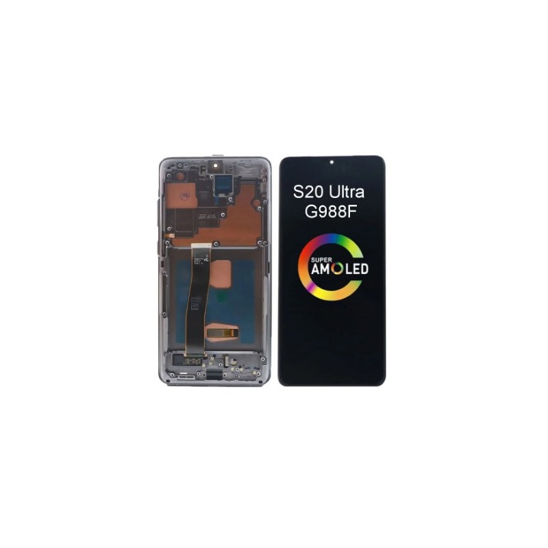 PANTALLA SAMSUNG S20 ULTRA - OLED CON MARCO - NEGRO (SM-G988)