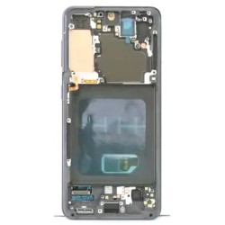 PANTALLA SAMSUNG S21 PLUS OLED CON MARCO TAMAÑO ORIGINAL COLOR PLATA