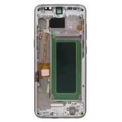 PANTALLA OLED SAMSUNG S8 G950F CON MARCO PLATA ( TAMAÃO POCO...