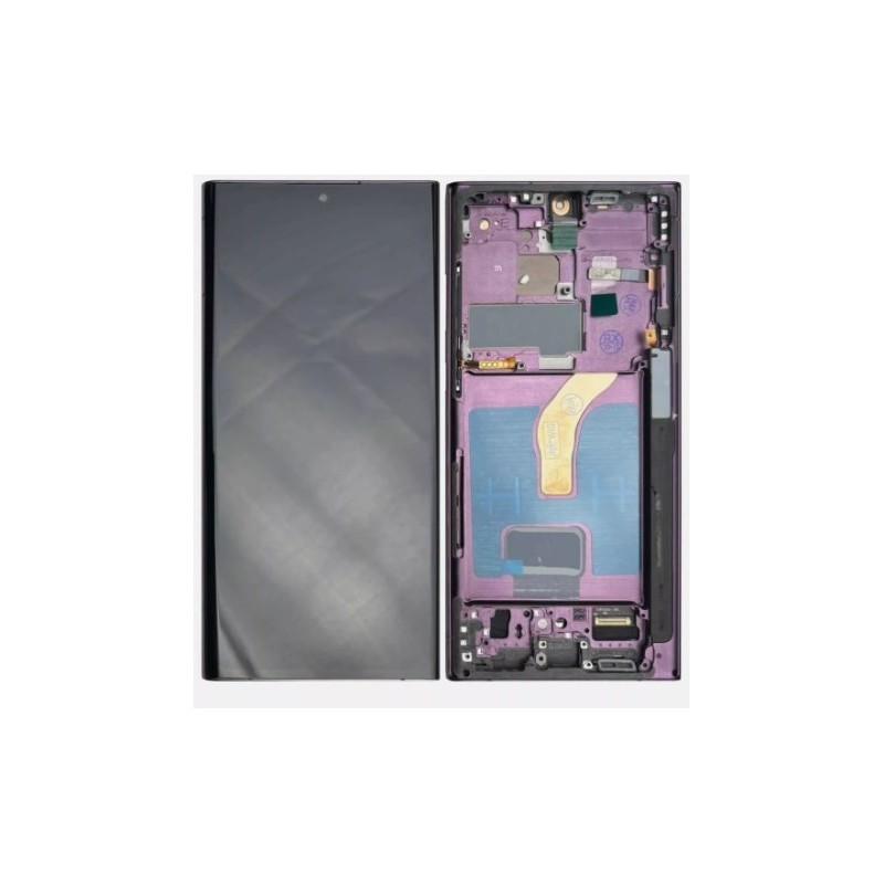 PANTALLA SAMSUNG S22 ULTRA OLED CON MARCO TAMAÃO PEQUEÃO COLOR PURPURA
