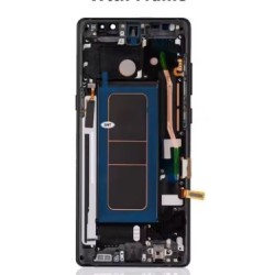 PANTALLA SAMSUNG NOTE 8 OLED CON MARCO TAMAÃO PEQUEÃO NEGRO