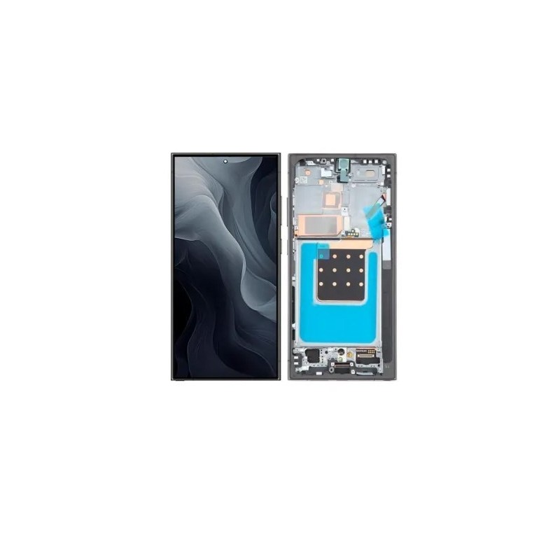 PANTALLA PARA SAMSUNG S24 ULTRA OLED CON MARCO VERSION EUROPA BORDE POCO ANCHO /NEGRO