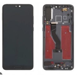 PANTALLA SERVICE PACK CON MARCO PARA HUAWEI P20 PRO COLOR NEGRO