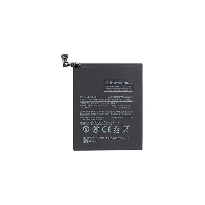 BATERIA PARA REDMI NOTE 5A/ MI A1/ REDMI S2 (BN31)  3080 mah