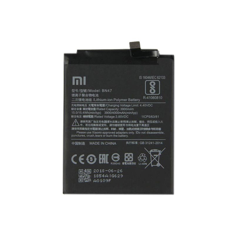 BATERIA PARA REDMI 6 PRO/ A2 LITE (BN47) 4000 MAH